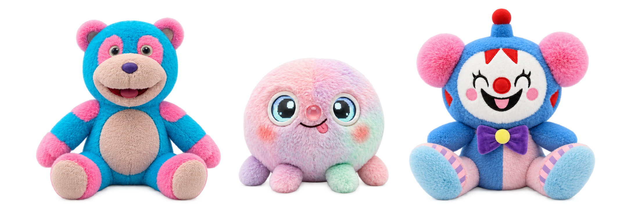 Paloo, Wompy and Babaru, the three Leelaa companions.